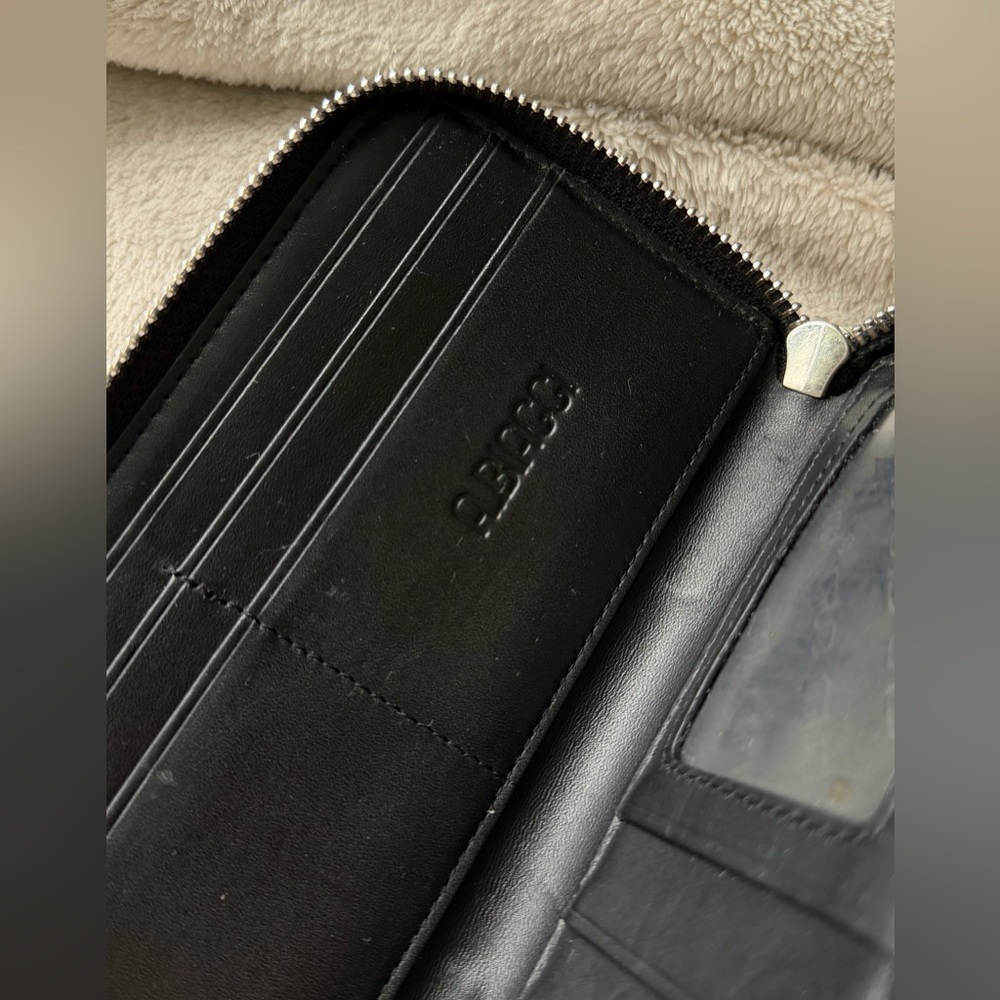 Black leather wallet Antonio Biacci - Picture 10 of 11